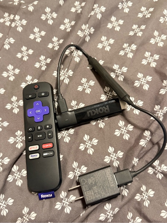 Roku Other - Roku Streaming Stick with Voice Remote – Black and Purple